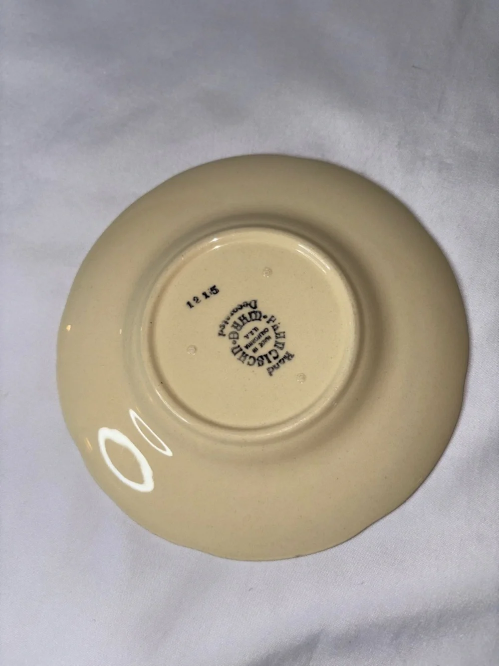 Franciscan Apple Set of 3 Saucer Plates 6.5” Vintage USA Hand Painted